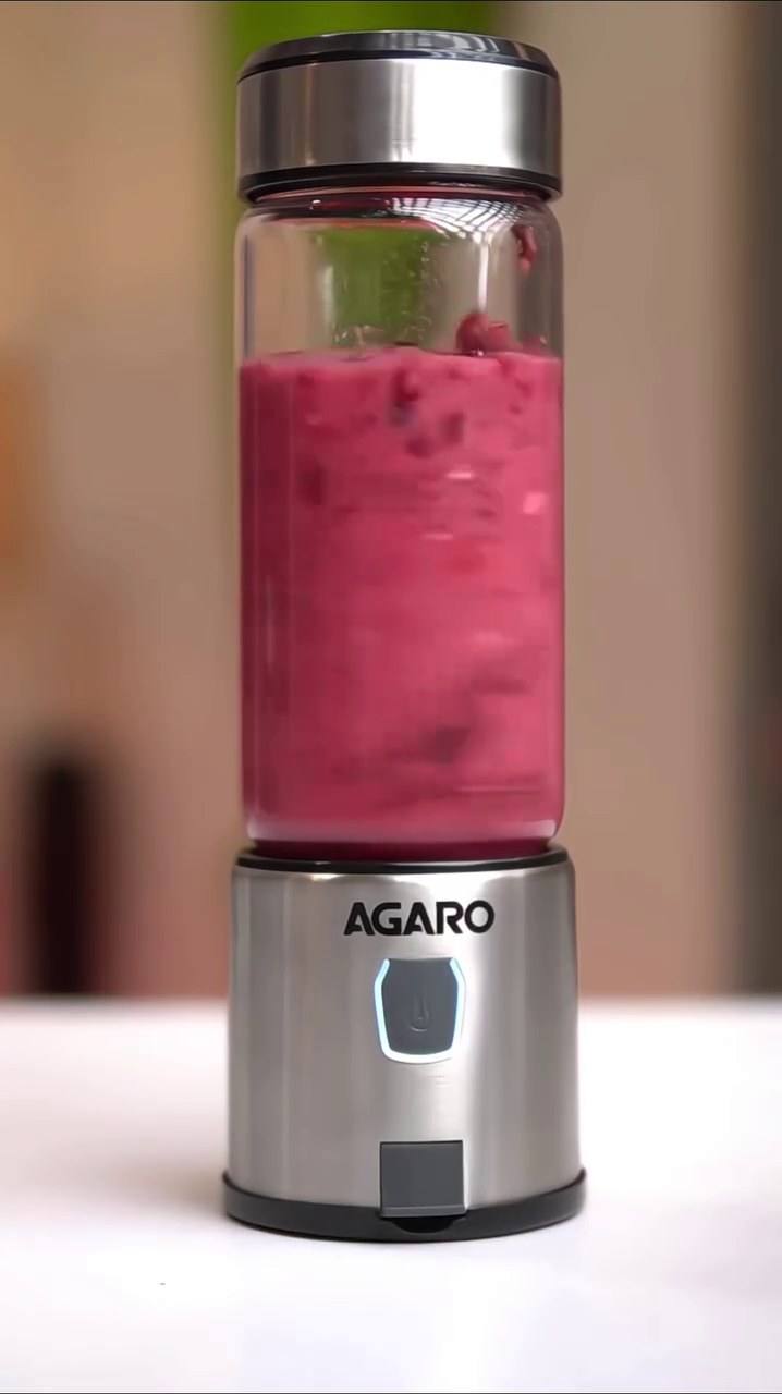 Portable Rechargeable Blender – USB Electric Smoothie Maker with Stainless Steel Base