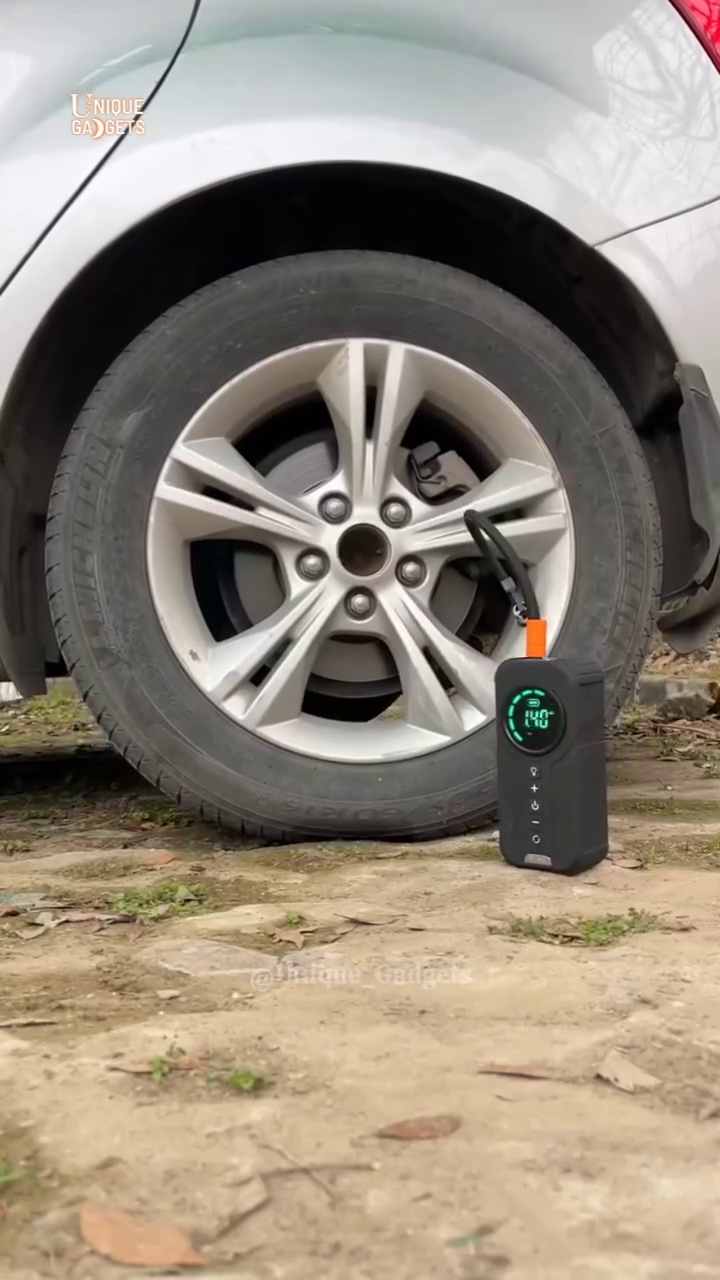 Smart Digital Tire Inflator – Portable Electric Air Compressor with LED Display & Auto Shutoff