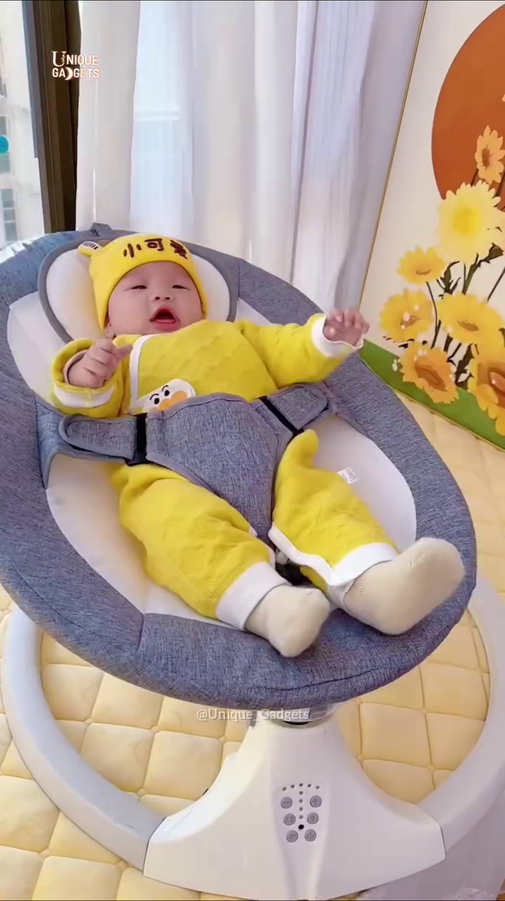 “Premium Automatic Baby Swing Bouncer with Motion Sensor – Ergonomic Infant Rocker for Ultimate Comfort”