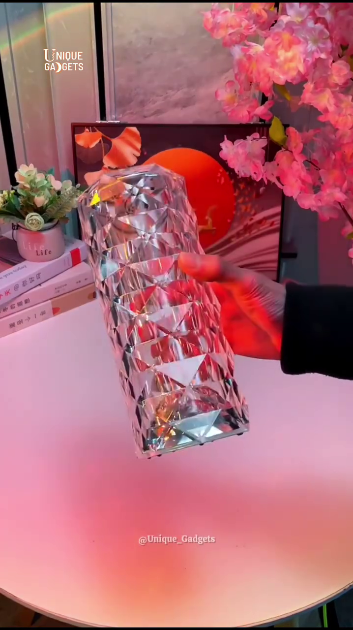 “Luxury Crystal LED Water Ripple Projector Lamp – Calming Home Ambiance Light with Stunning Wave Effects”