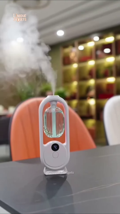 Modern Arch LED Humidifier: Compact Ultrasonic Cool Mist Diffuser for Home and Office