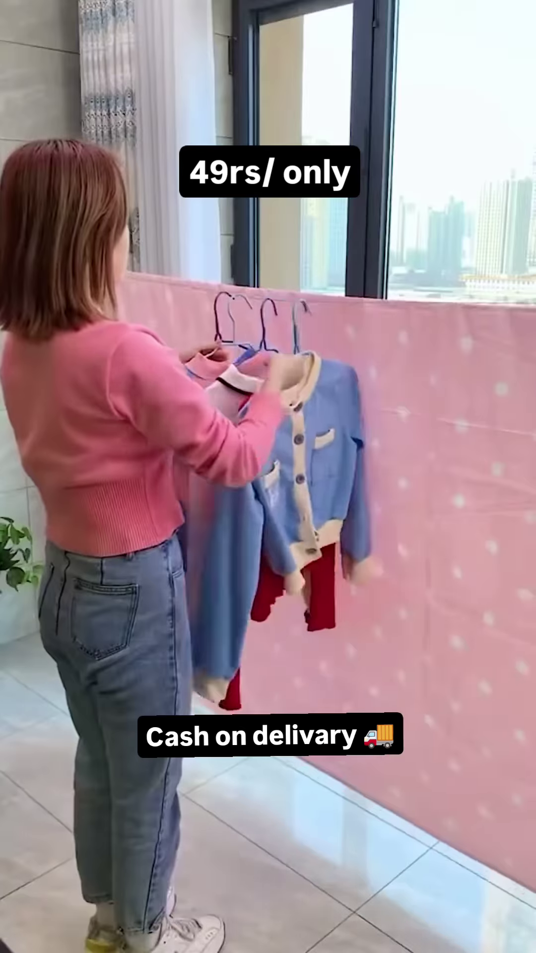 Magenta Wall-Mounted Toiletry Dispenser: Modern Bathroom Organizer for Shampoo and Body Wash