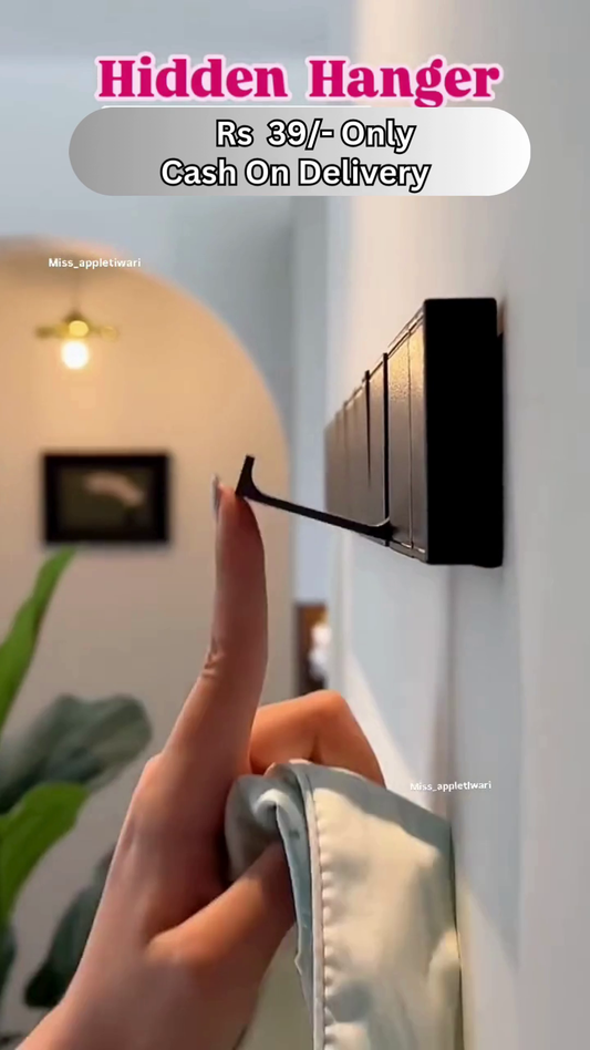 Hidden Folding Wall Hanger – Space-Saving Minimalist Hook