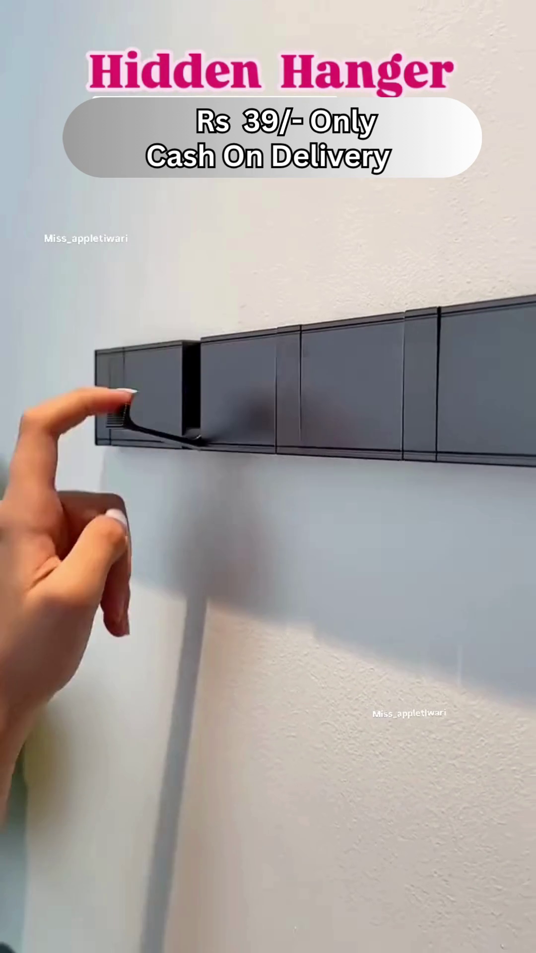 Hidden Folding Wall Hanger – Space-Saving Minimalist Hook