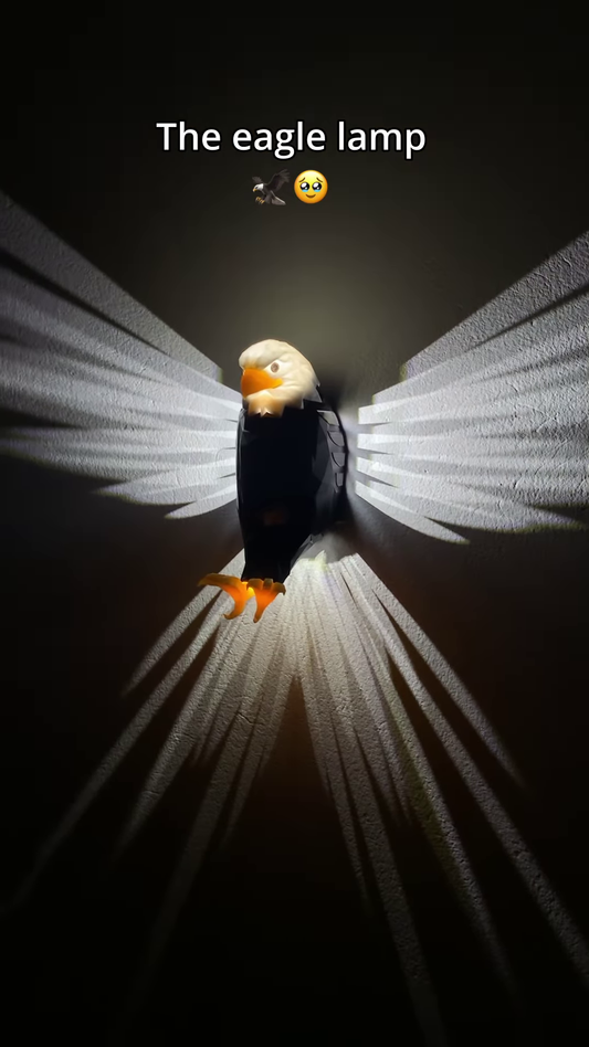 3D Eagle Wall Lamp – Majestic Shadow Light Fixture for Home Decor