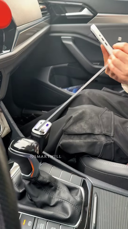 WHTOOK Car Power Splitter with USB & Type-C Ports – Multi-Device Car Charger Adapter