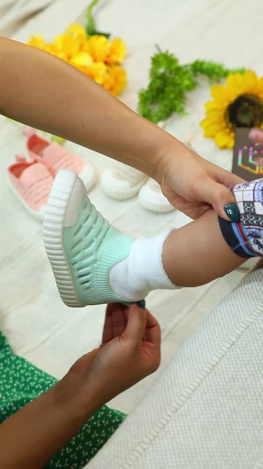 👶💚 Easy-On Baby Knit Sneakers – Soft, Stretchy, and Oh-So-Comfy!