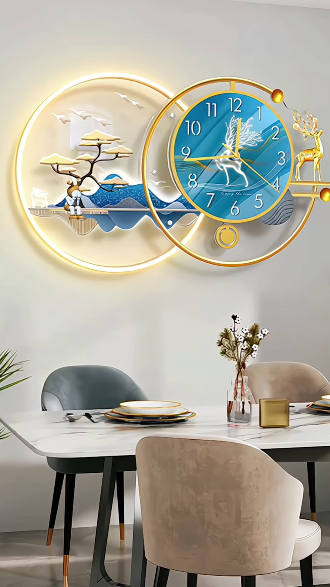 🕰 Luxury LED Wall Clock – A Statement of Art & Time! 🎨✨