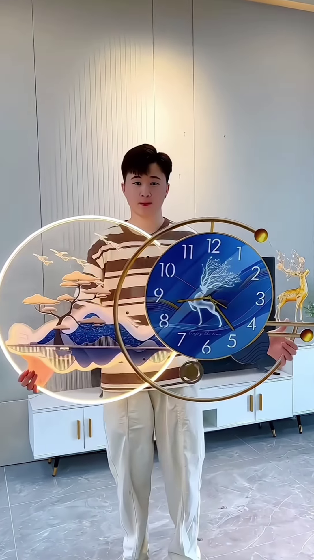 🕰 Luxury LED Wall Clock – A Statement of Art & Time! 🎨✨