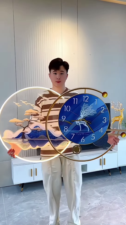 🕰 Luxury LED Wall Clock – A Statement of Art & Time! 🎨✨