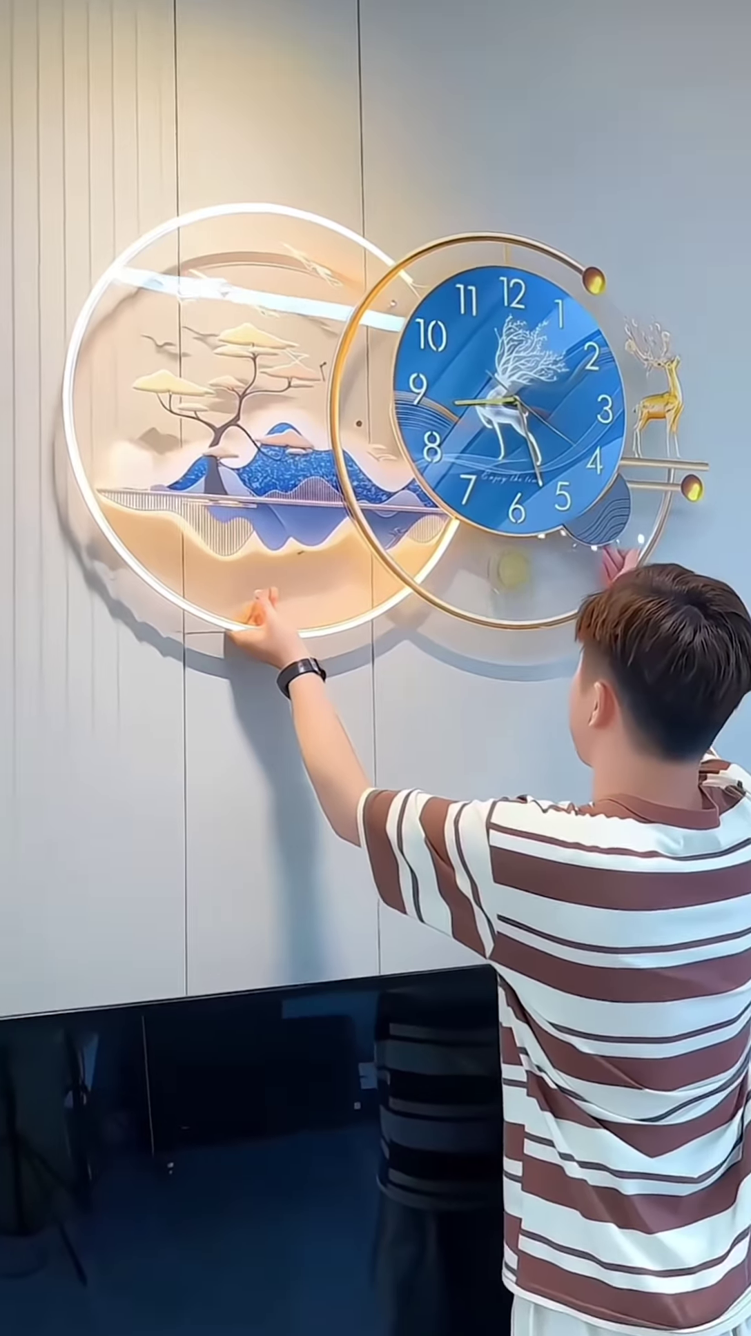 🕰 Luxury LED Wall Clock – A Statement of Art & Time! 🎨✨