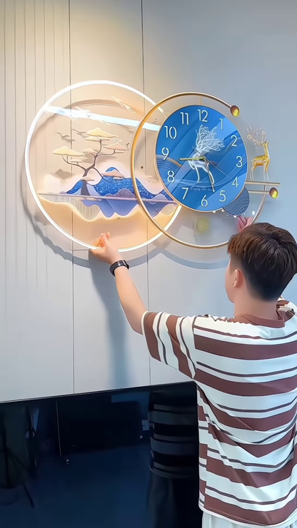 🕰 Luxury LED Wall Clock – A Statement of Art & Time! 🎨✨