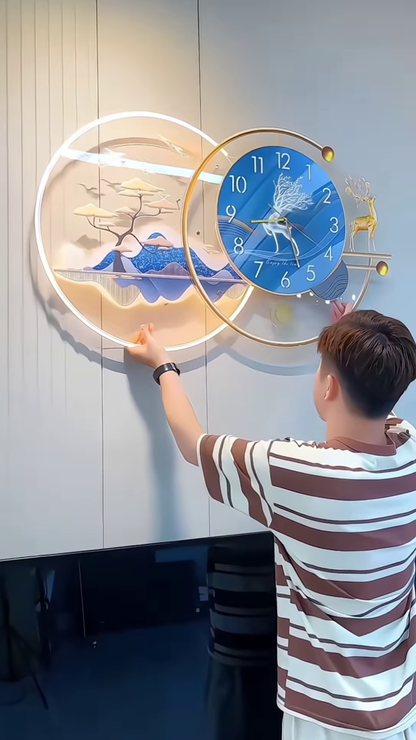 🕰 Luxury LED Wall Clock – A Statement of Art & Time! 🎨✨