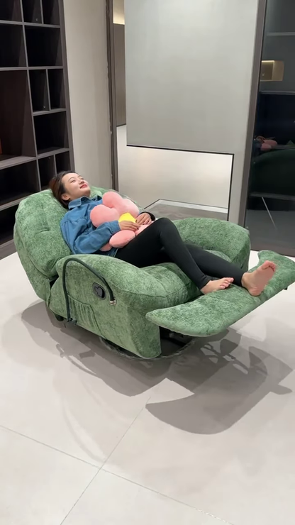 Comfortable Electric Power Lift Recliner Chair – Plush Fabric for Elderly and Mobility Assistance
