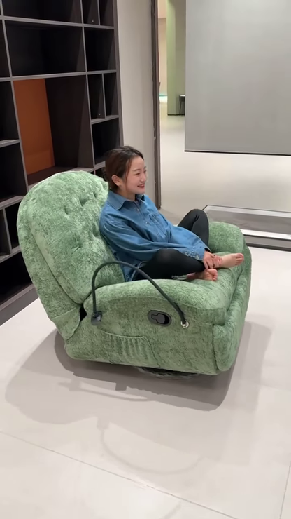 Comfortable Electric Power Lift Recliner Chair – Plush Fabric for Elderly and Mobility Assistance