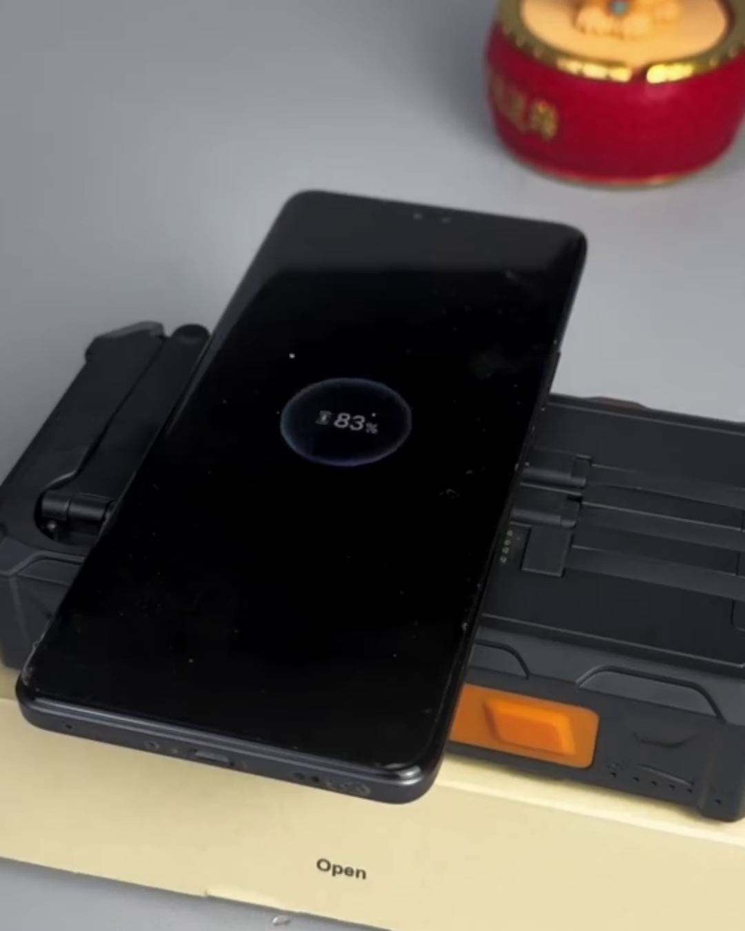 Rugged Solar Power Bank with Integrated Charging Cables – Portable Outdoor Battery Pack