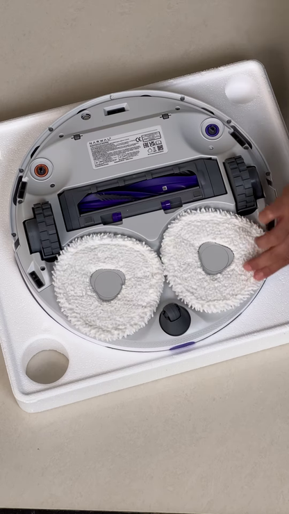 Smart Self-Emptying Robot Vacuum and Mop with Automatic Mop Washing