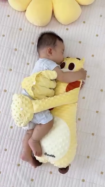 Soft Plush Baby Sleep Pillow with Attached Arms – Comfort and Security for Infants