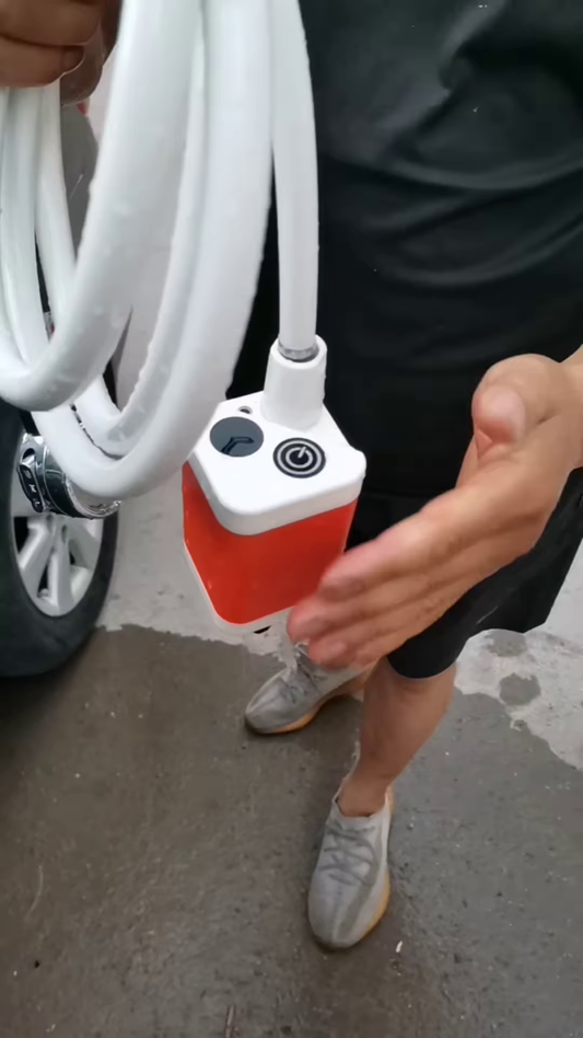 Portable Car Washer with Adjustable Spray Nozzle and Integrated Soap Dispenser