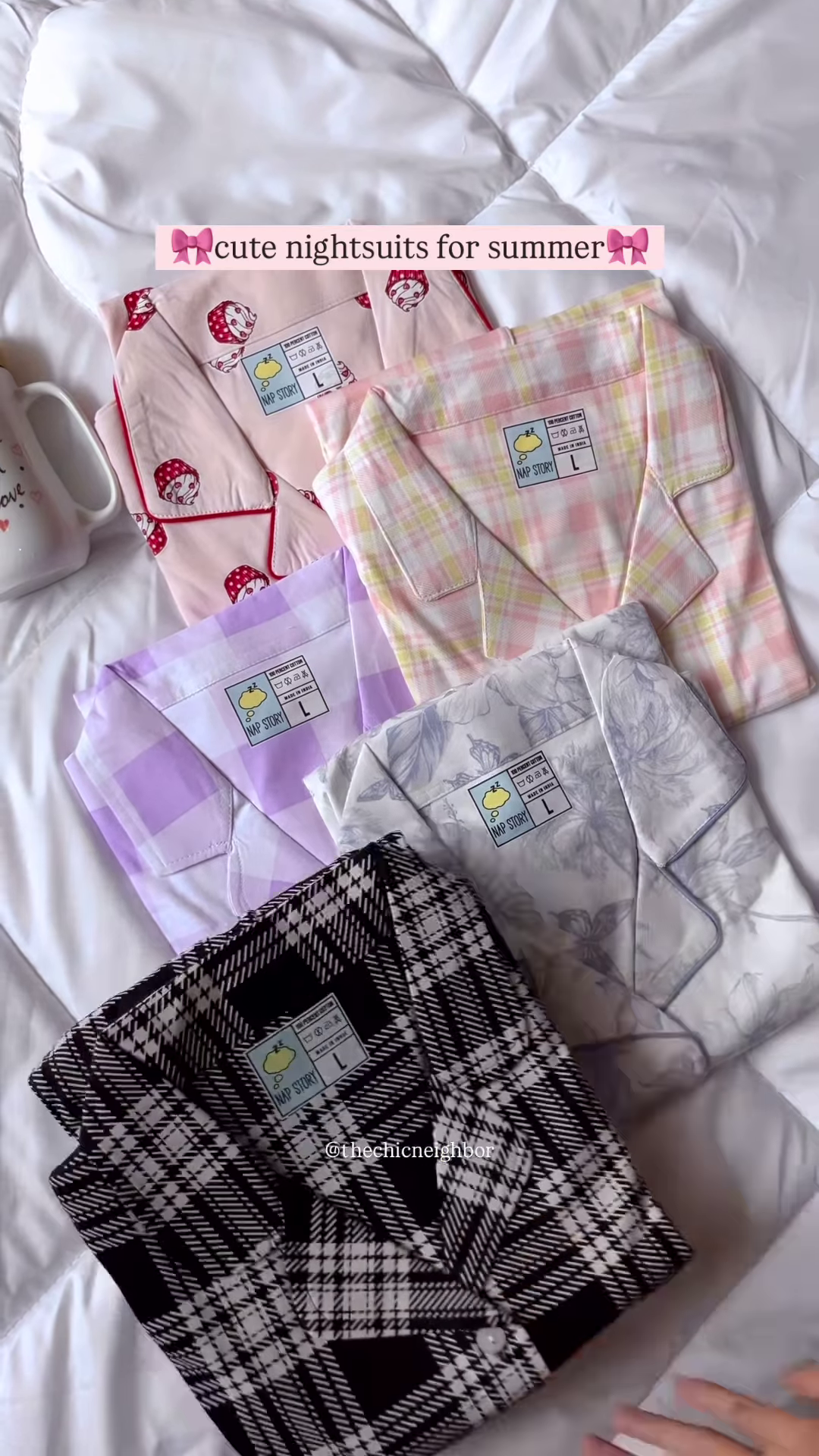 Lightweight Floral Print Women’s Short Sleeve Pajama Set for Summer