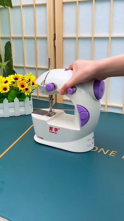 Portable Mini Sewing Machine with Foot Pedal – Compact and Lightweight