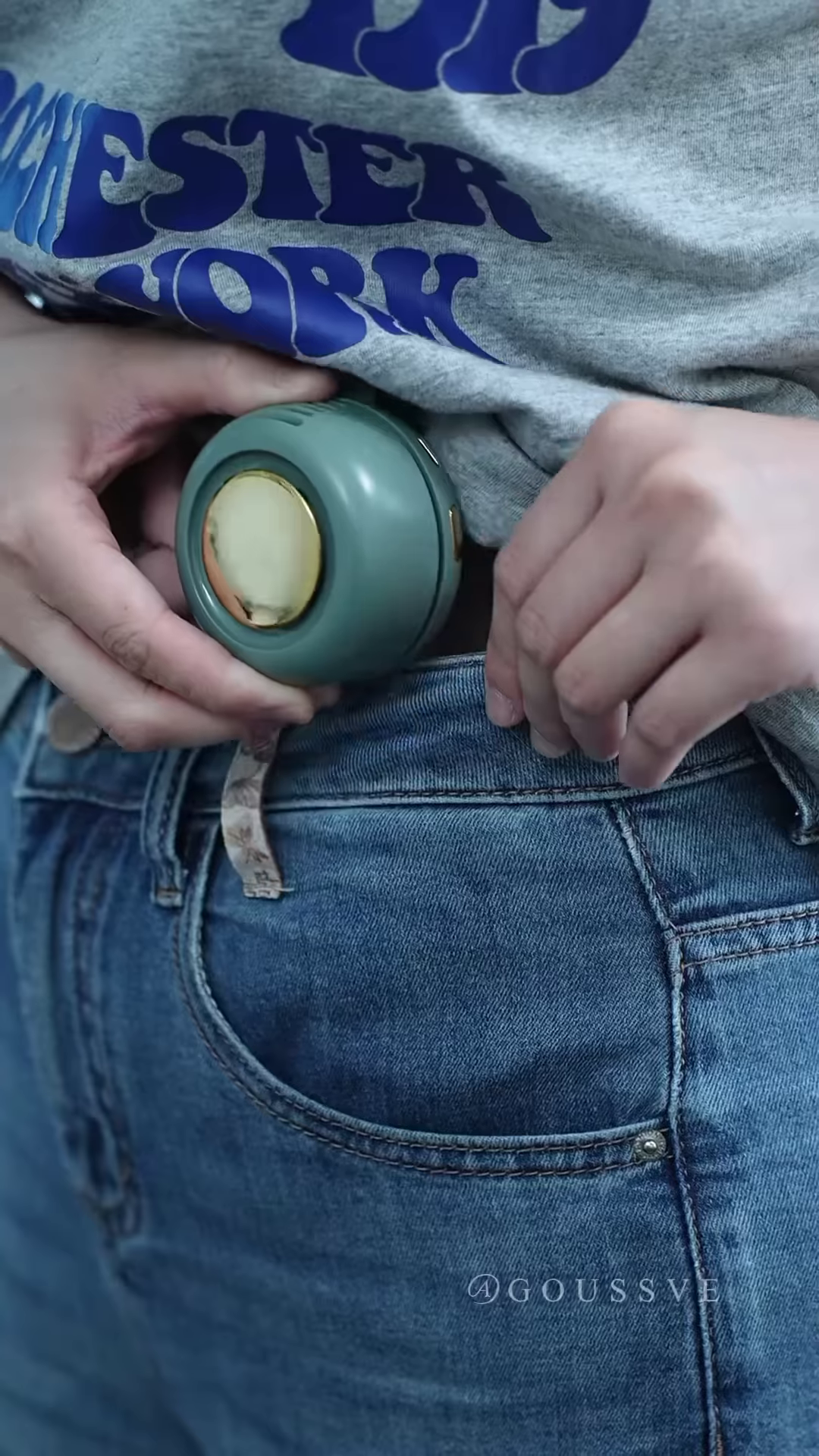 Portable Clip-On Mini Fan for Hat Brim – Rechargeable Personal Cooling