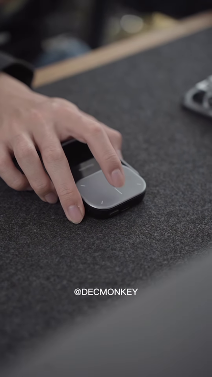 Ergonomic Wireless Mouse with Touch Scroll and Customizable Buttons