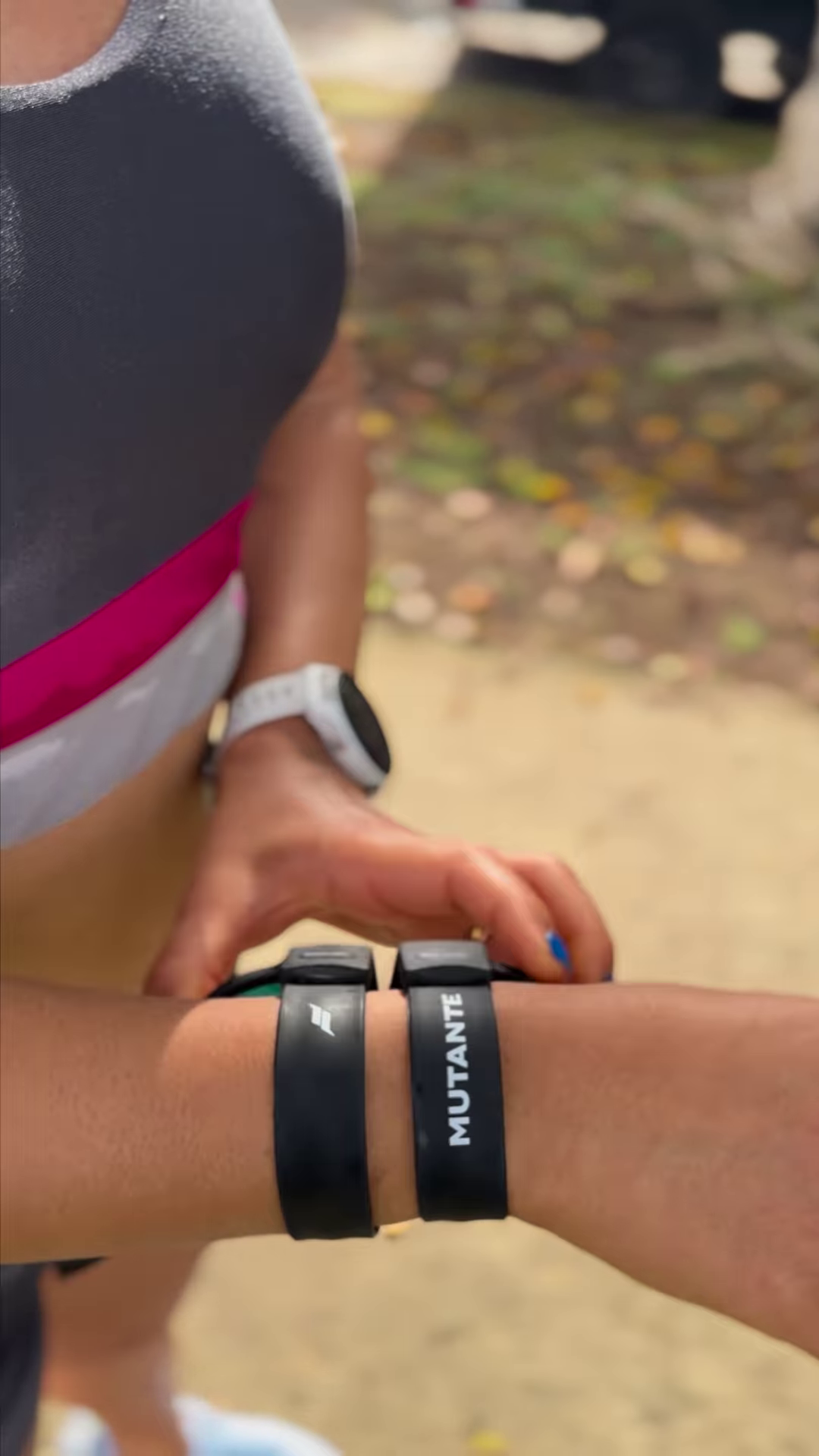 Foldable Sports Sunglasses with Mirrored Red Lenses and Secure Wrist Strap