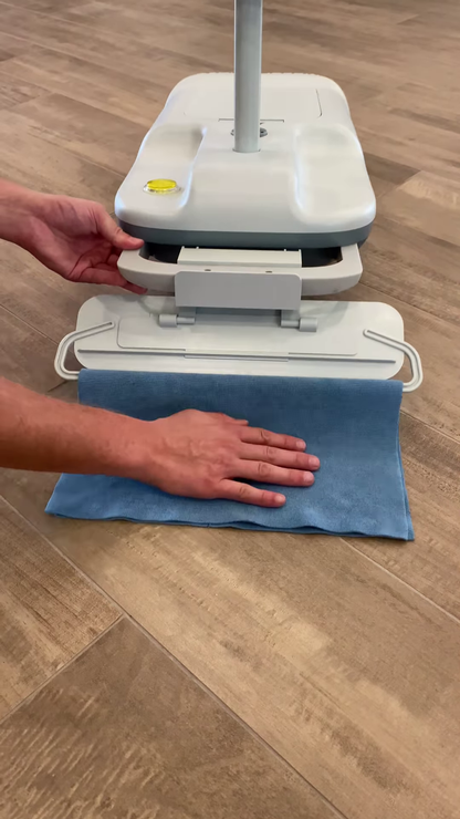 Hands-Free Microfiber Mop with Washable Pad for Floor Cleaning