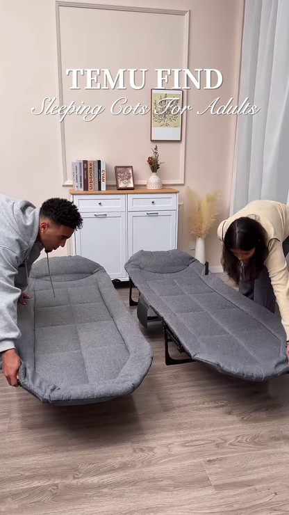 Portable Folding Bed for Adults with Comfortable Mattress