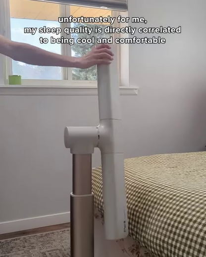 Personalized Bedside Cooling Fan with Adjustable Airflow