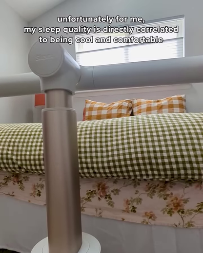 Personalized Bedside Cooling Fan with Adjustable Airflow