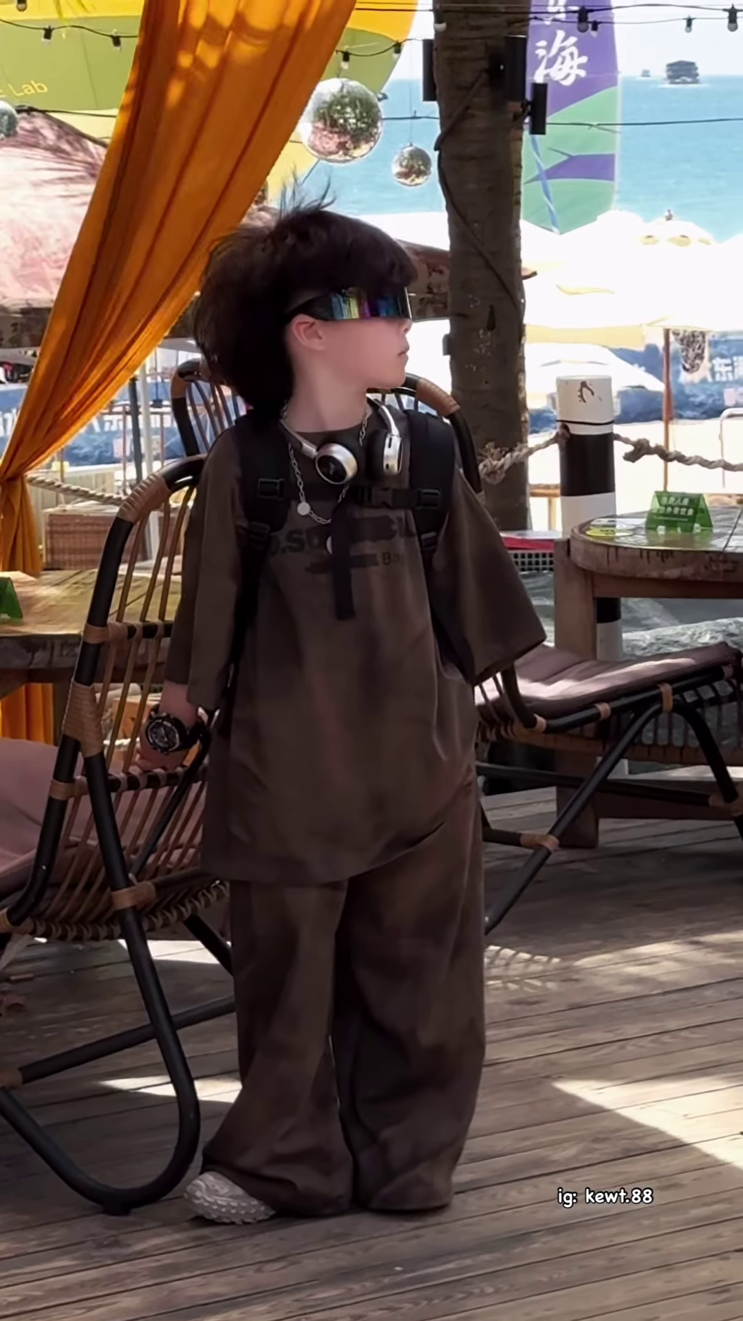 Trendy Tie-Dye Outfit Set for Kids with Backpack