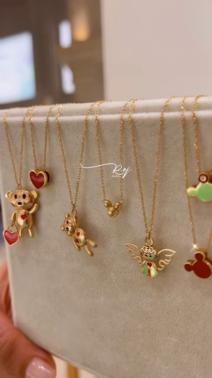 Elegant Gold-Toned Necklaces with Animal Pendants