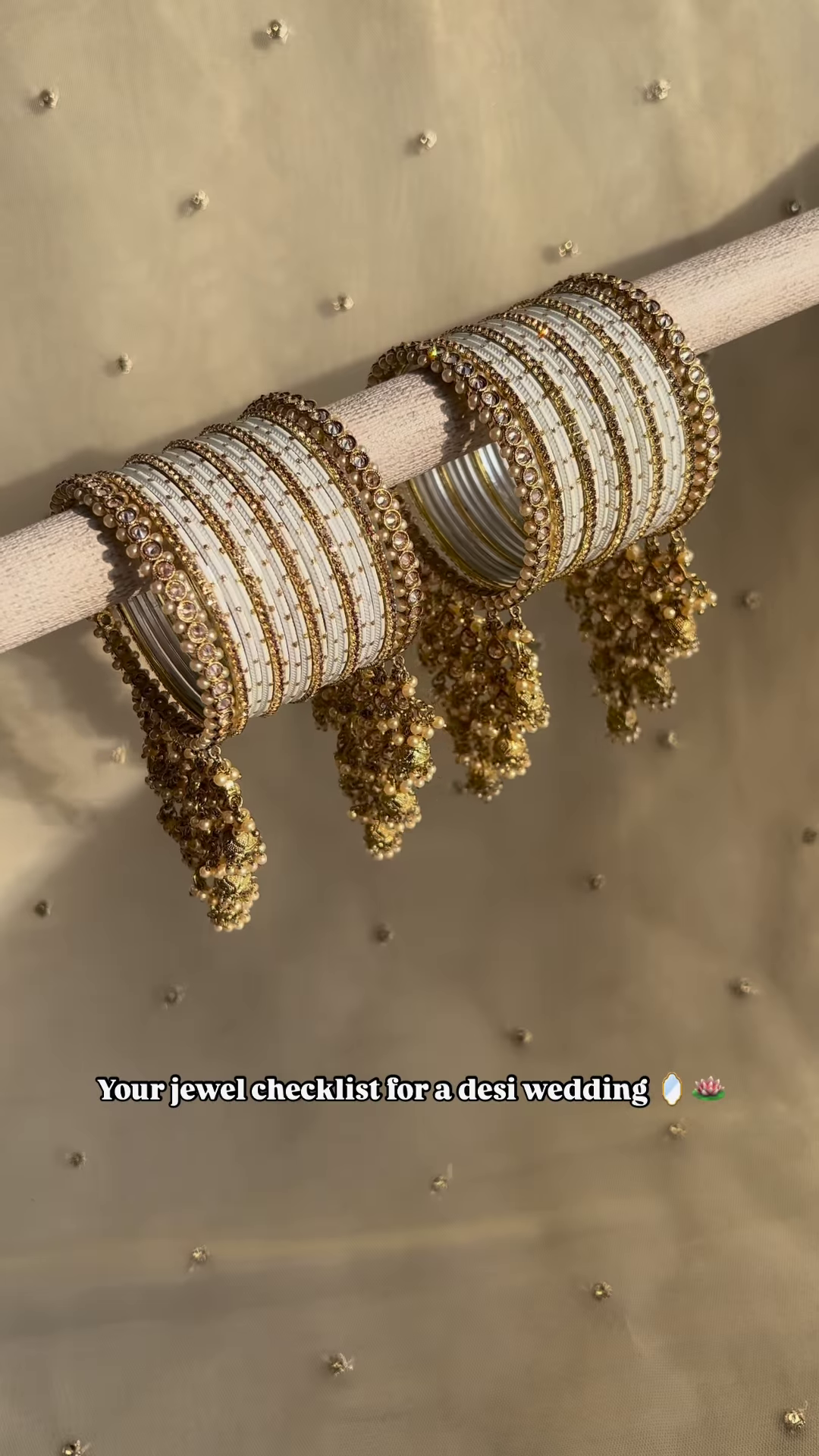 Exquisite Bridal Gold-Toned Multi-Tiered Hanging Adornments with Dangle Beads and Leaf Accents